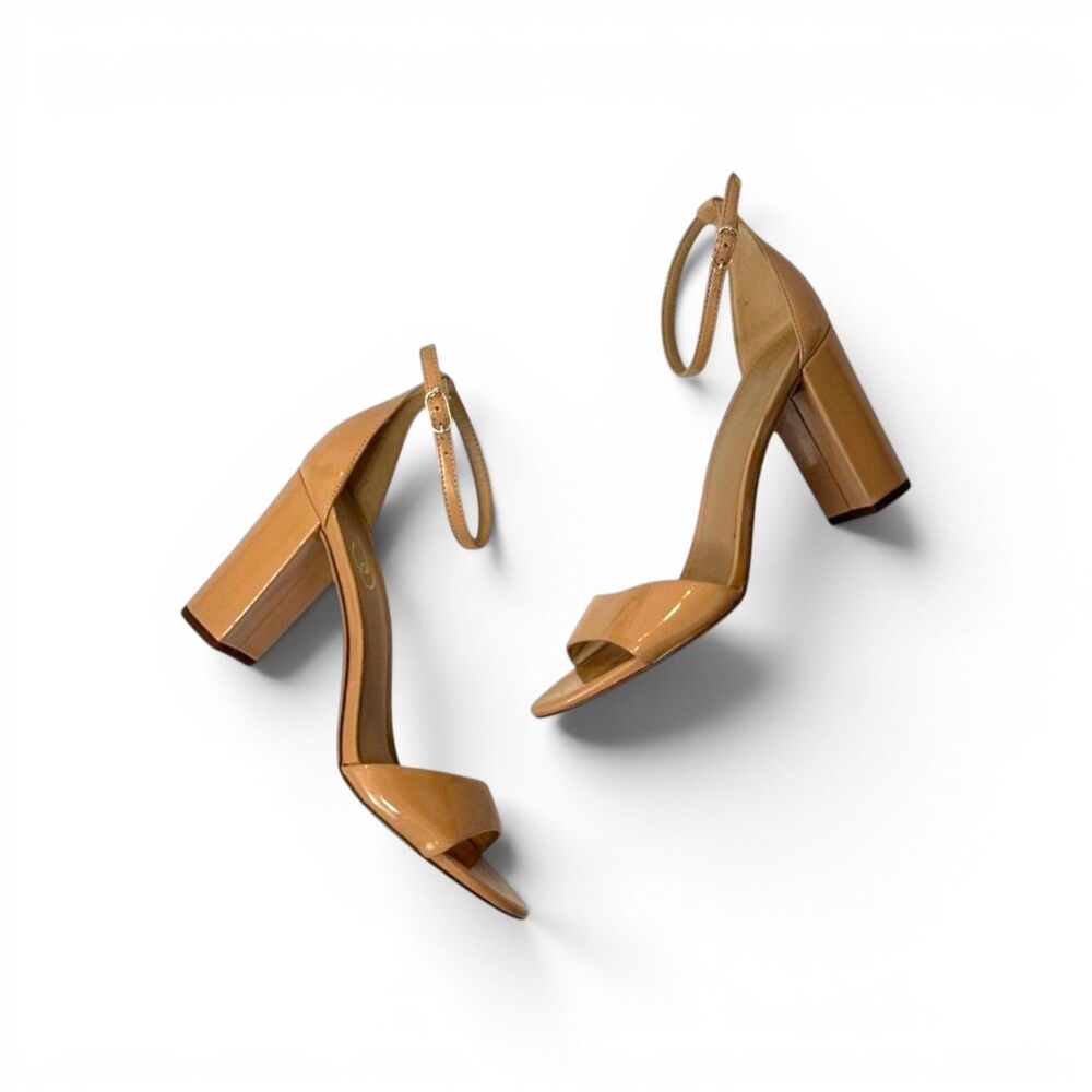 SAM EDELMAN Robyn Nude Patent Ankle Strap, NEW! Size 8.5